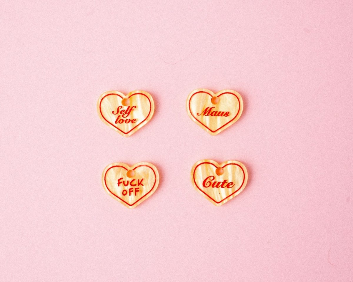 acutecolor Gelber Candy Heart Anhänger