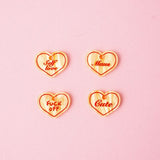 acutecolor Gelber Candy Heart Anhänger