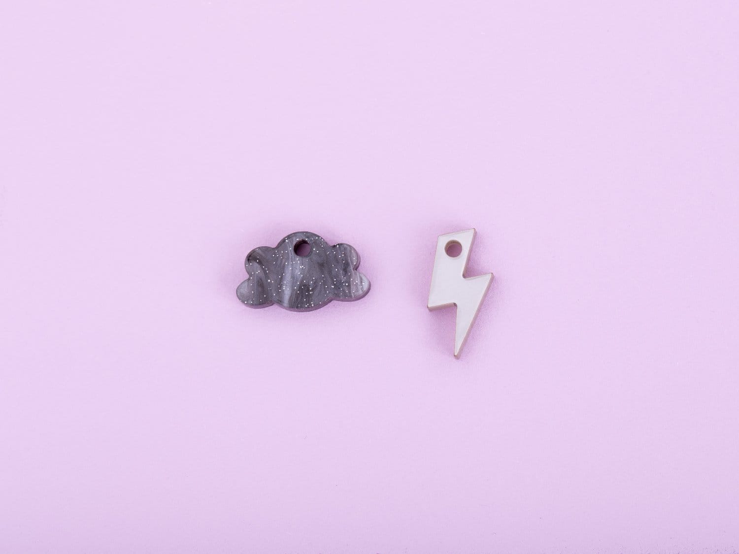 acutecolor Gewitter Ohrring Set mit Edelstahl Hoops