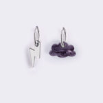 acutecolor Gewitter Ohrring Set mit Edelstahl Hoops