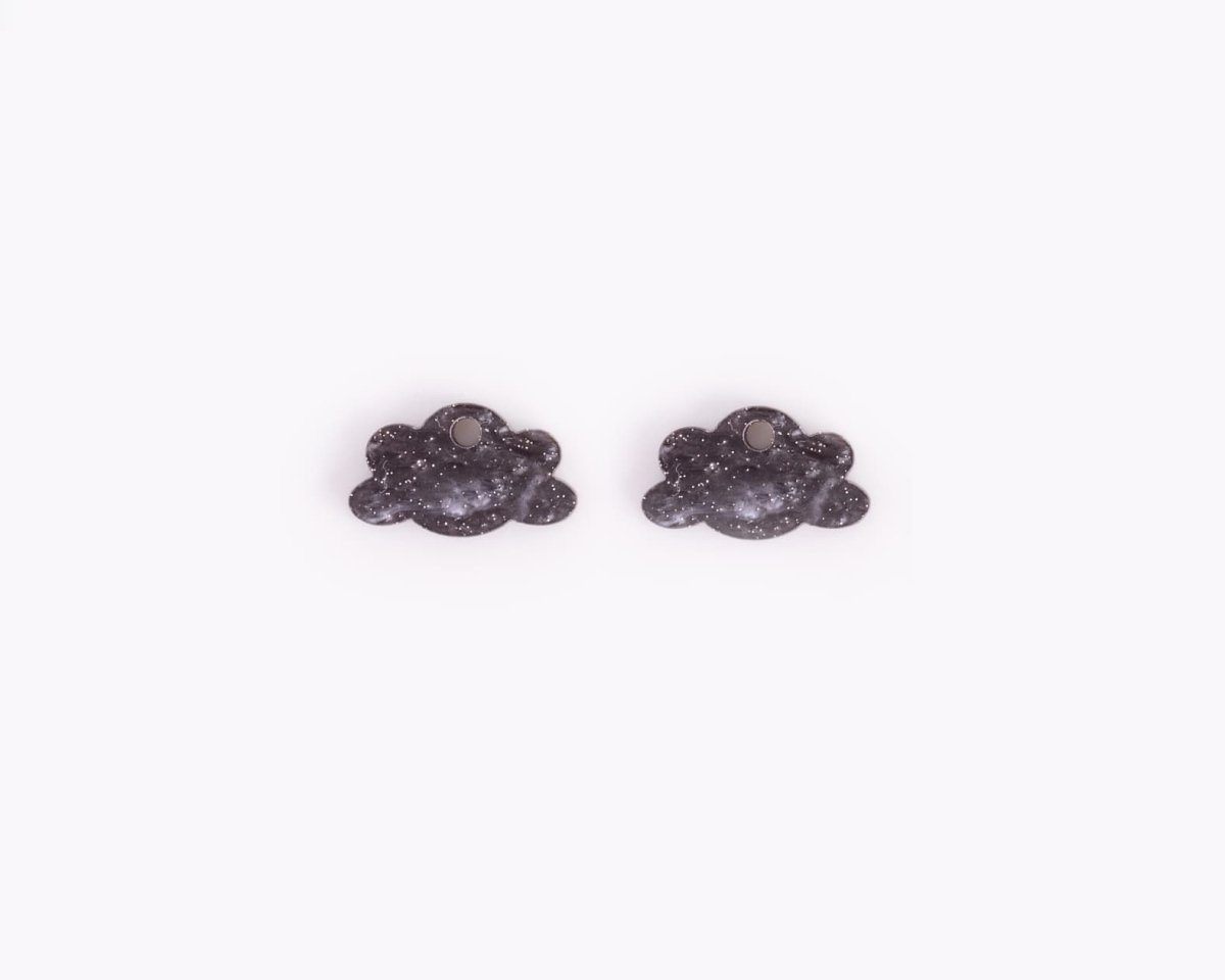 acutecolor Gewitter Ohrring Set mit Edelstahl Hoops
