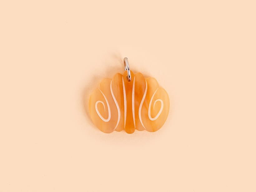 acutecolor Großes Franzbrötchen als Schlüsselanhänger und Taschenanhänger