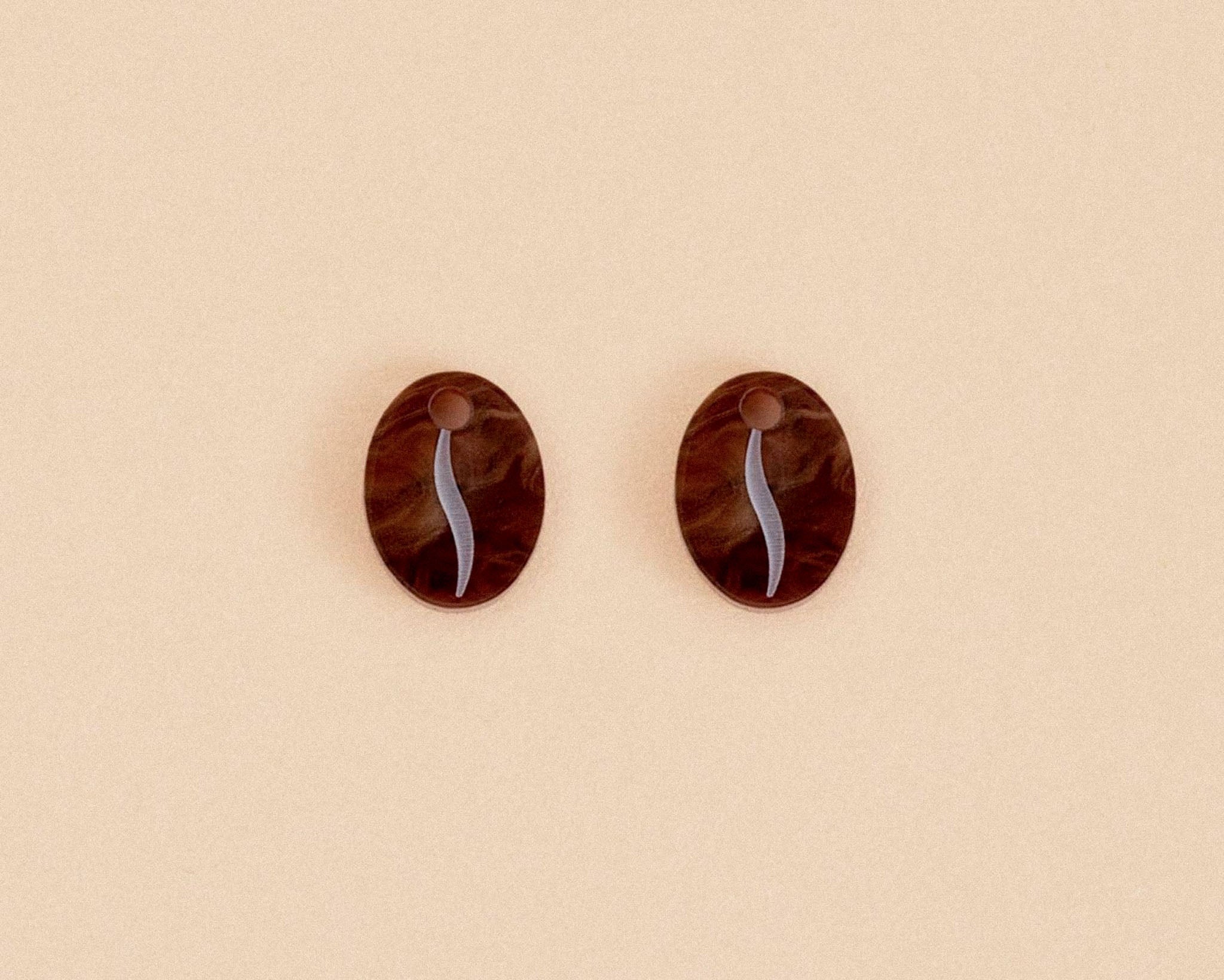 acutecolor Kaffeebohnen Ohrring Set