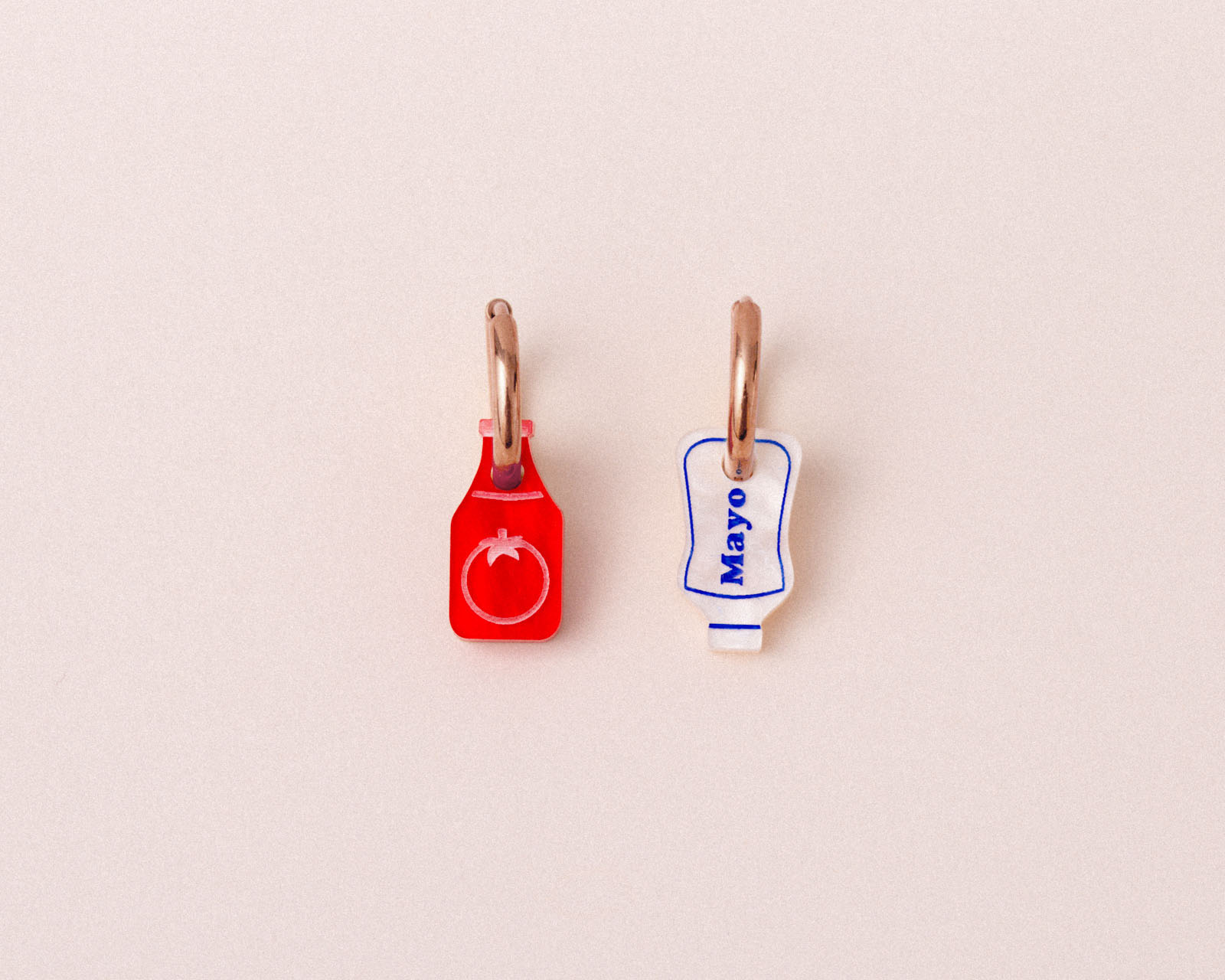 acutecolor Ketchup Mayo Ohrring Set