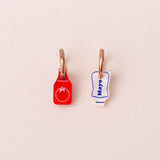 acutecolor Ketchup Mayo Ohrring Set