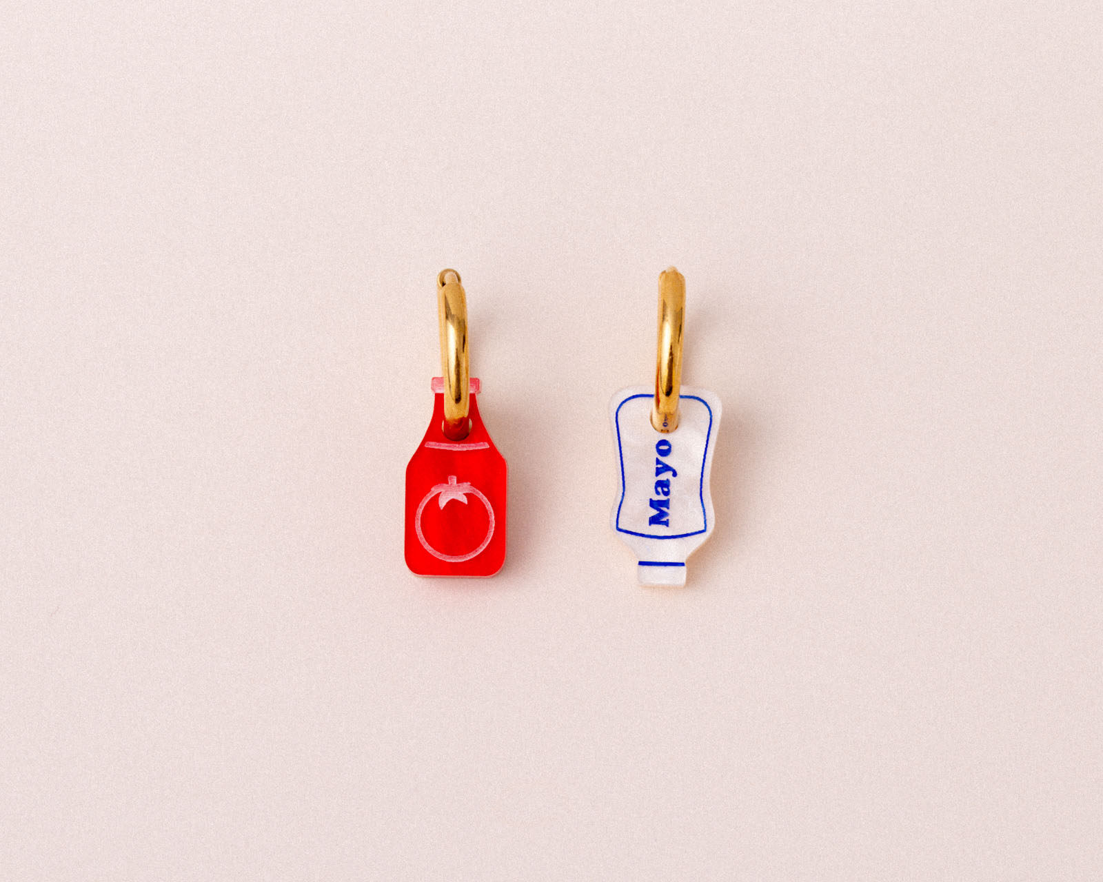 acutecolor Ketchup Mayo Ohrring Set