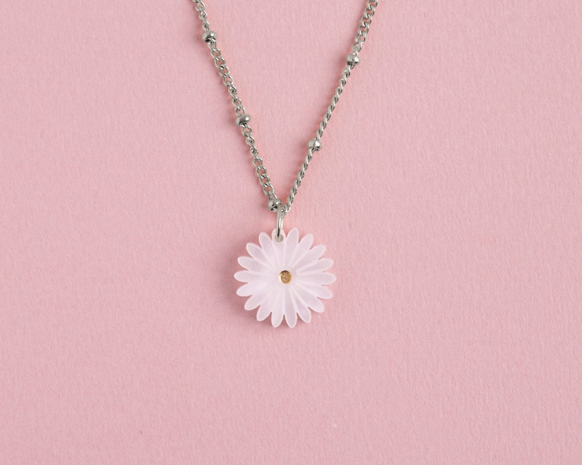 acutecolor Kette mit Geburtsblume April - Gänseblümchen