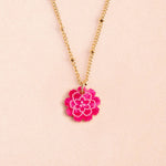 acutecolor Kette mit Geburtsblume Januar - Nelke