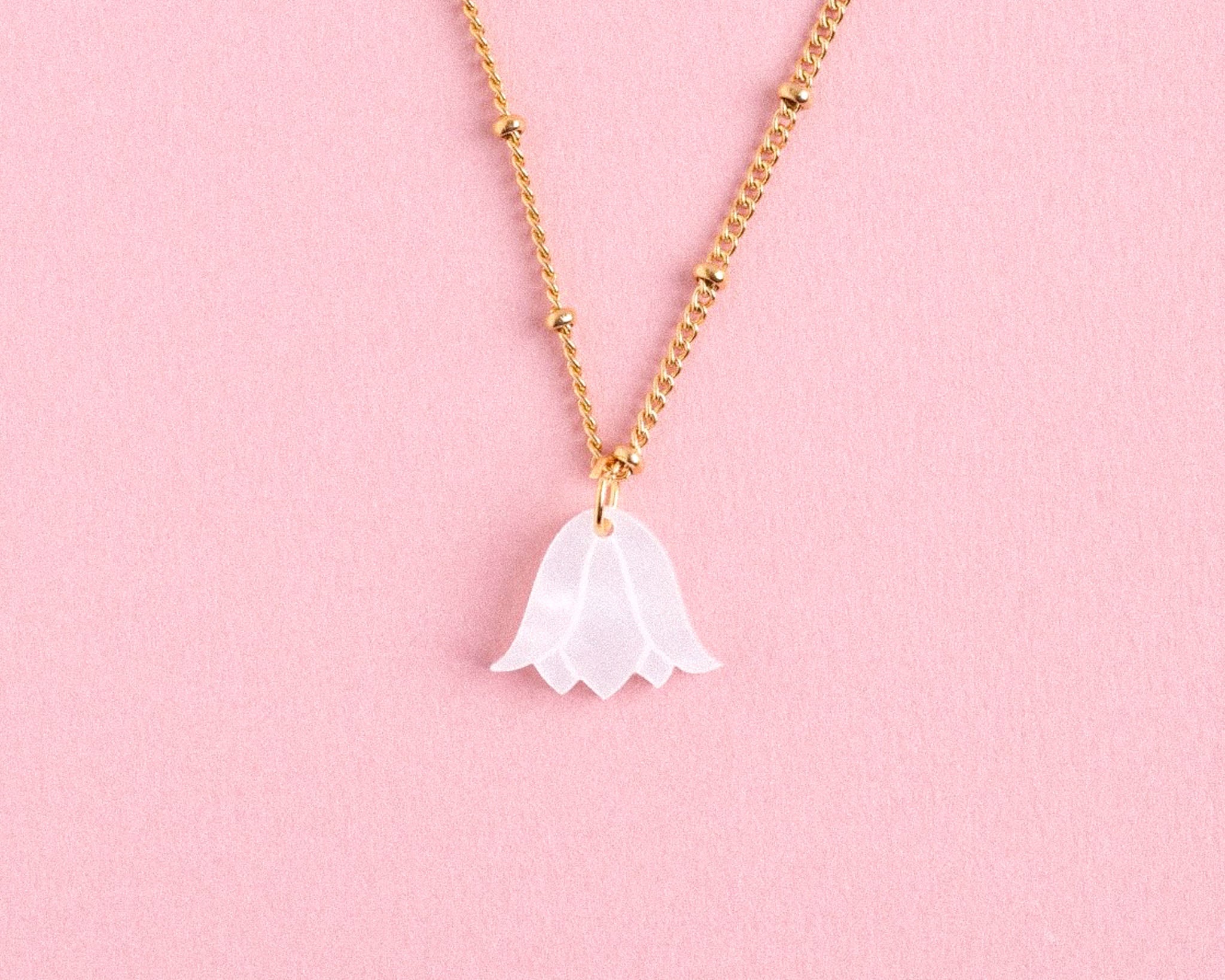 acutecolor Kette mit Geburtsblume Mai - Maiglöckchen