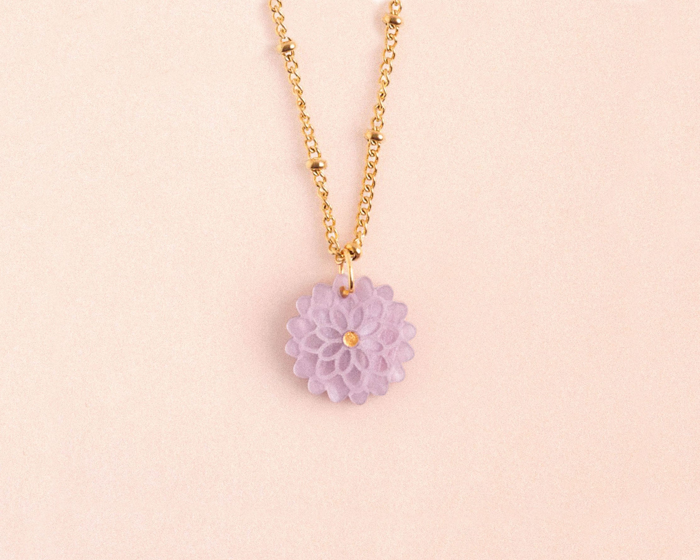 acutecolor Kette mit Geburtsblume November - Chrysantheme