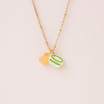 acutecolor Kette mit Matcha Anhänger