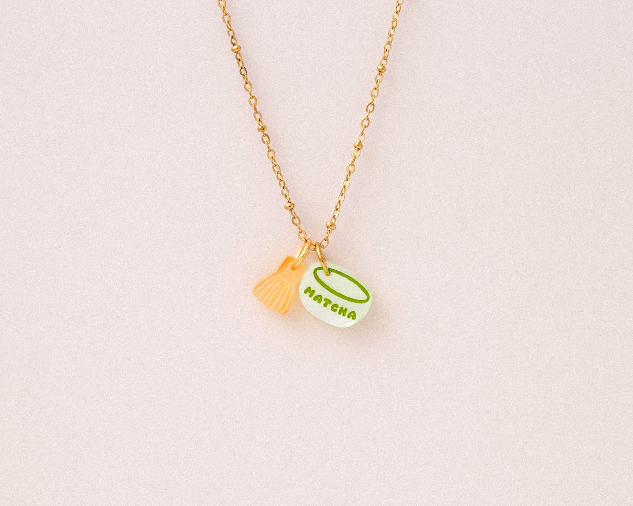 acutecolor Kette mit Matcha Anhänger