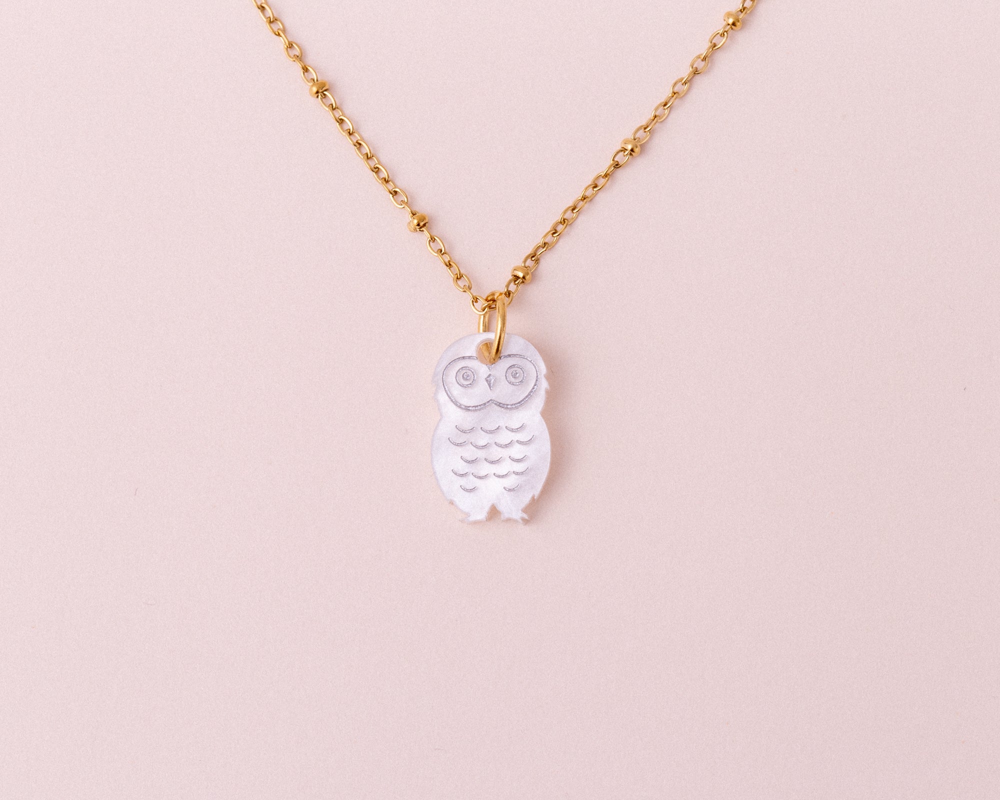 acutecolor Kette mit Schneeeulen Anhänger