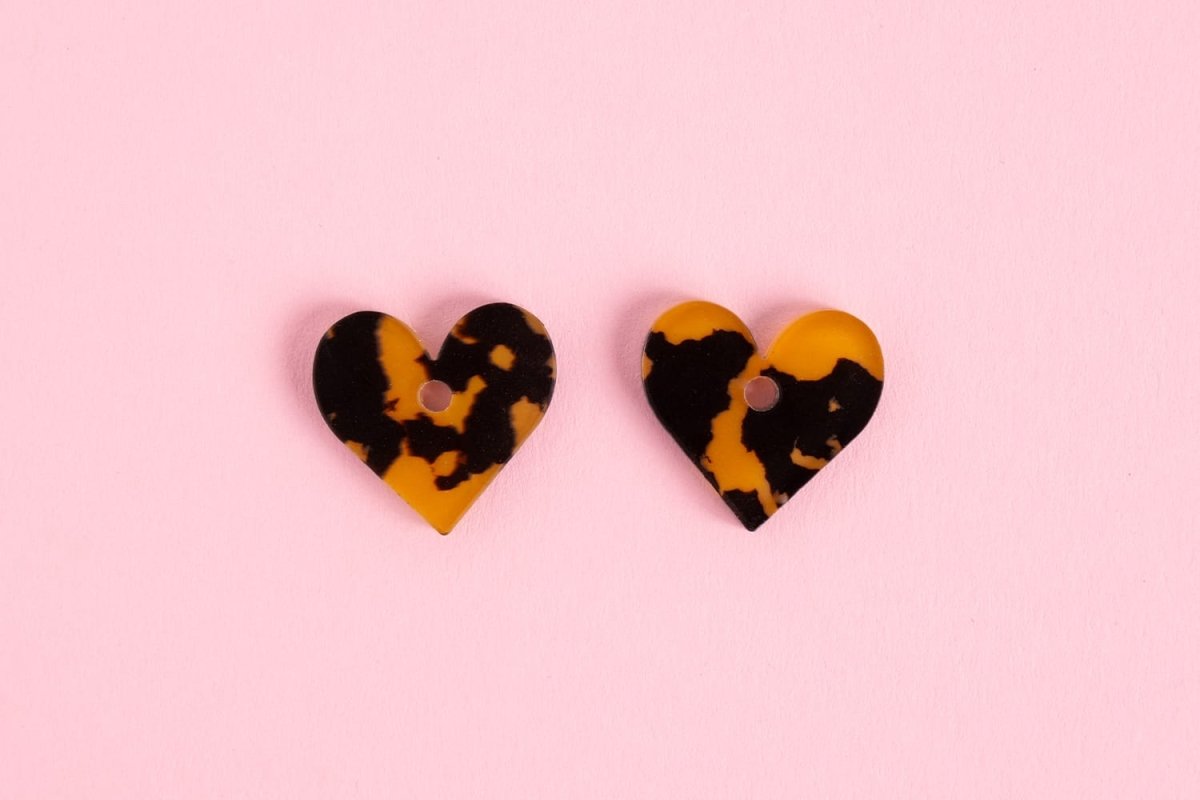 acutecolor Leopard Herz Ohrringe