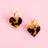 acutecolor Leopard Herz Ohrringe