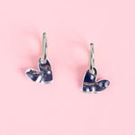 acutecolor Liquid Chrome Herz Ohrring Set