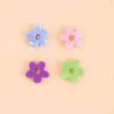 acutecolor Midi Rosa Perlmutt Blumen Hoop Ohrringe