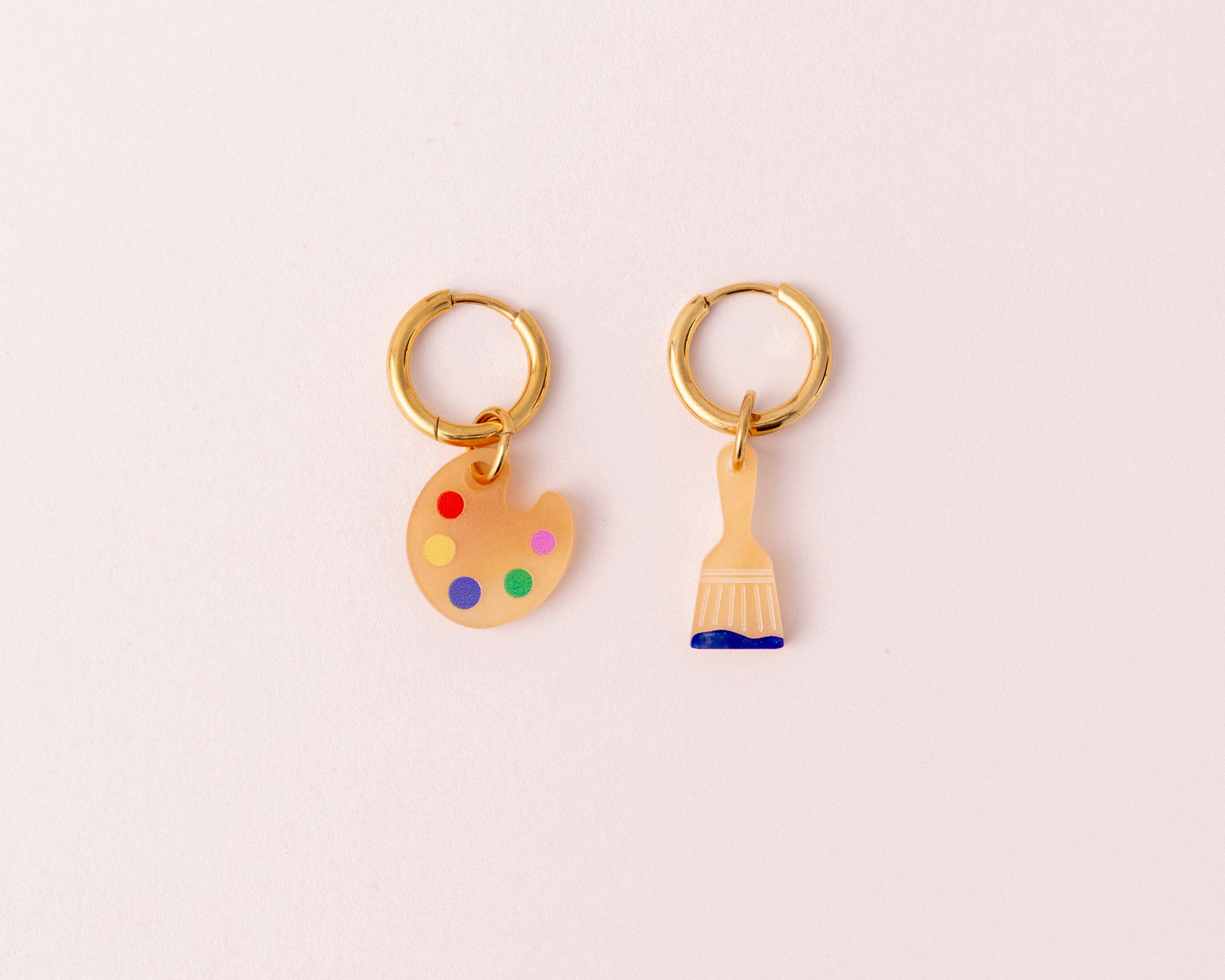 acutecolor Mismatch Malpalette mit Pinsel Ohrringe