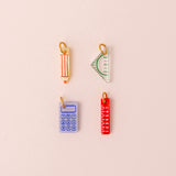 acutecolor Mismatch Stift und Lineal Ohrring Set