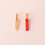 acutecolor Mismatch Stift und Lineal Ohrring Set