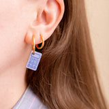 acutecolor Mismatch Taschenrechner und Geodreieck Ohrring Set