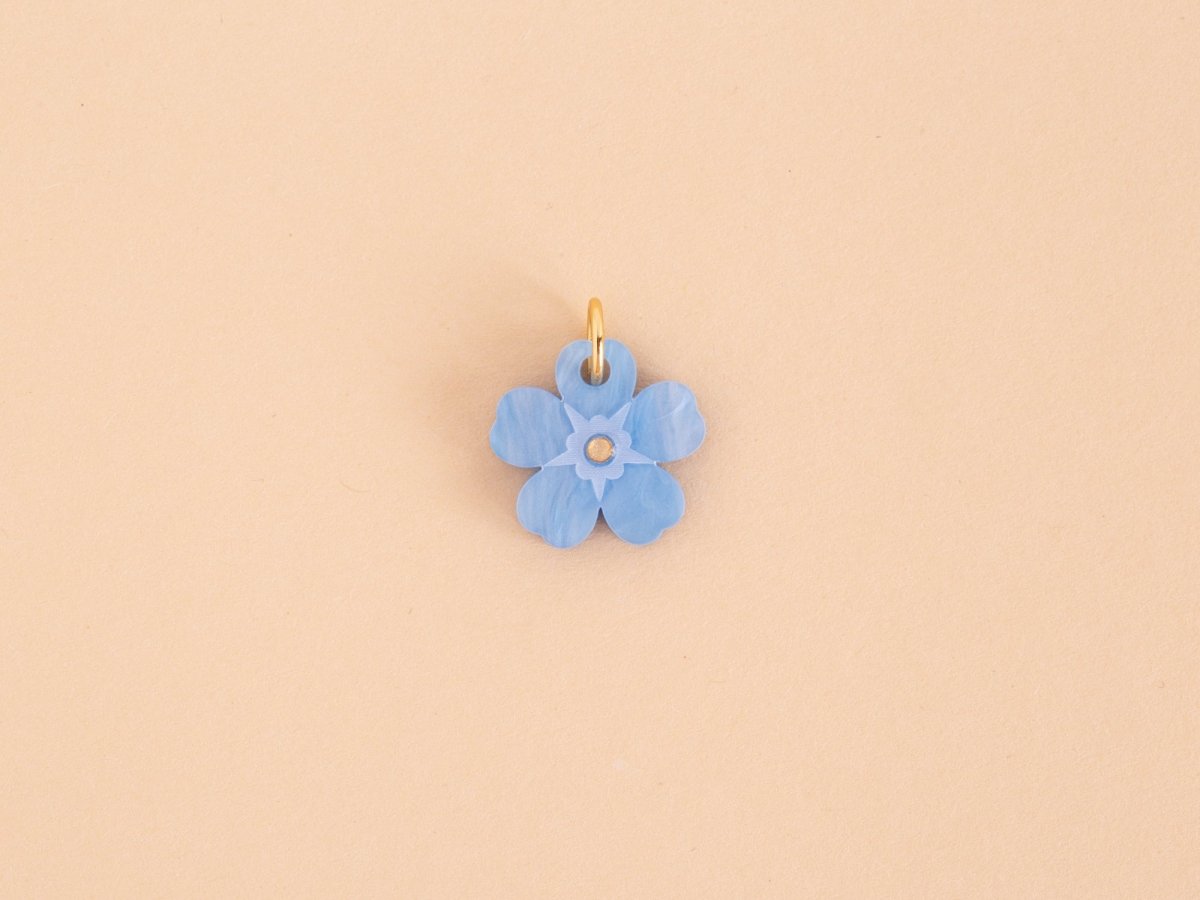 acutecolor Mix + Match Einzelner Vergissmeinnicht Anhänger