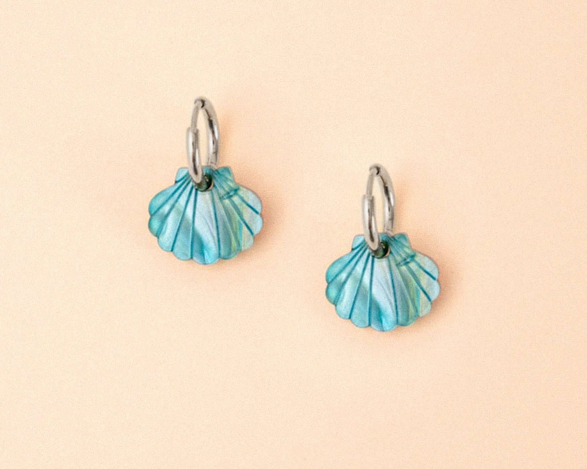 acutecolor Muschel Ohrring Set in Türkis