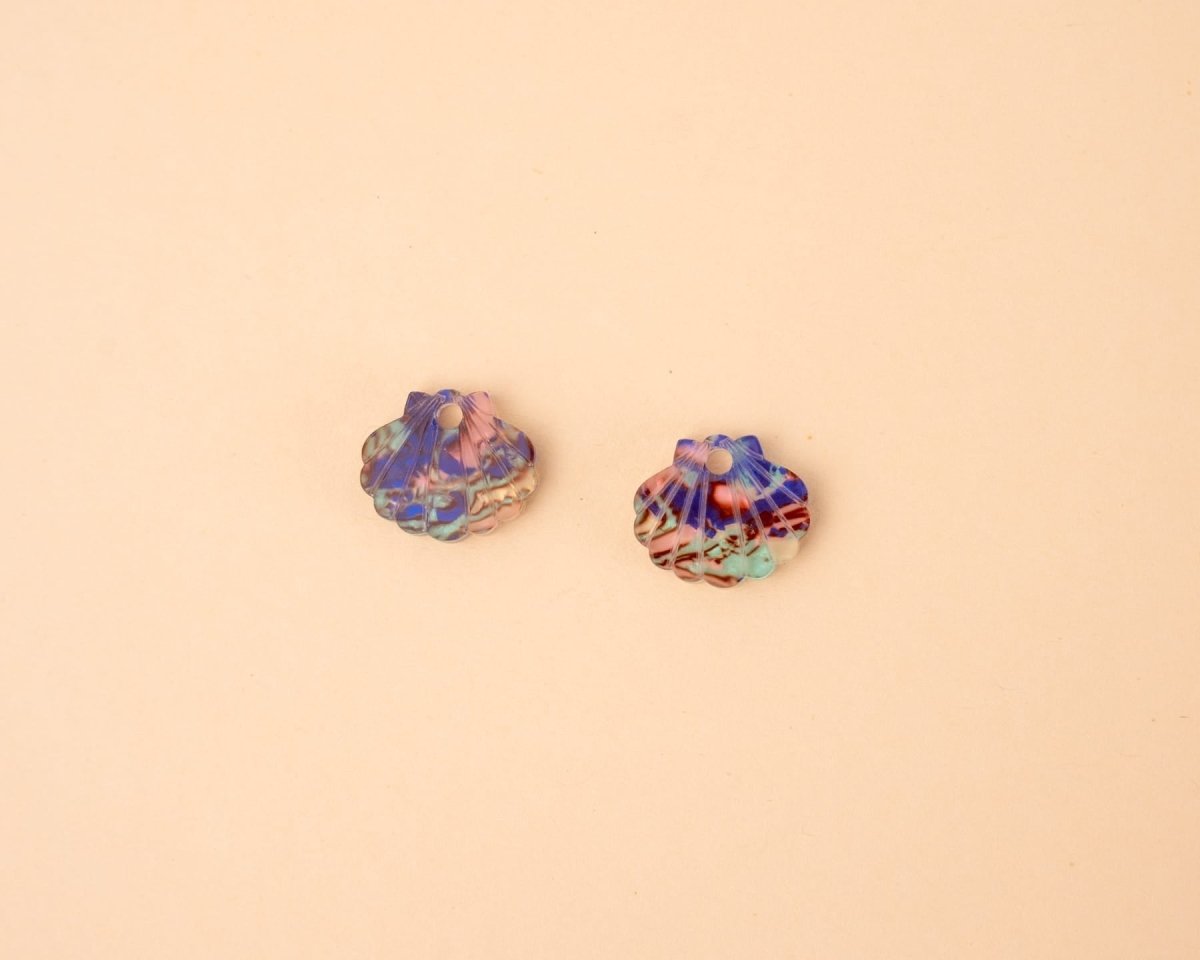 acutecolor Muschel Ohrring Set mit Hoops in Abalone