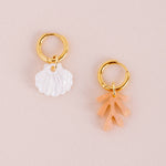 acutecolor Muschel und Koralle Ohrring Set