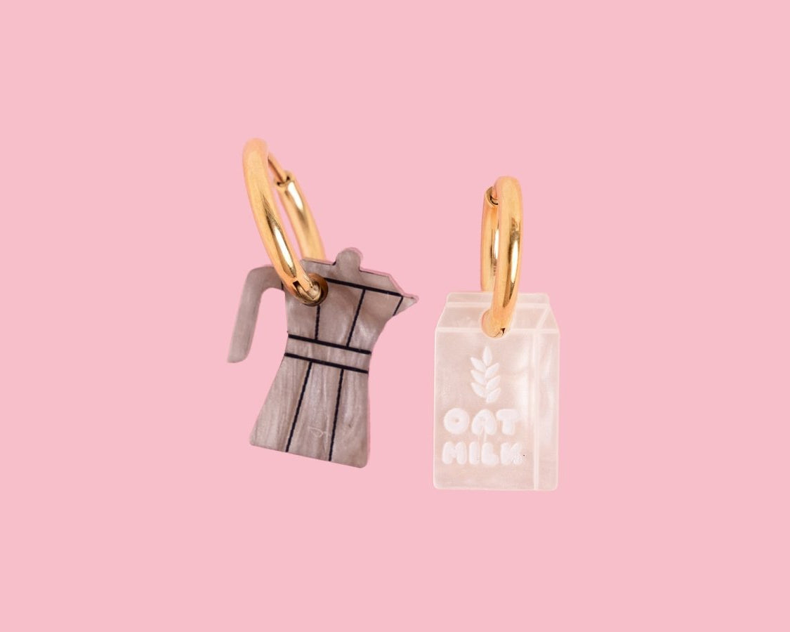 acutecolor Oatmilk Latte Ohrring Set x Zucker&Jagdwurst