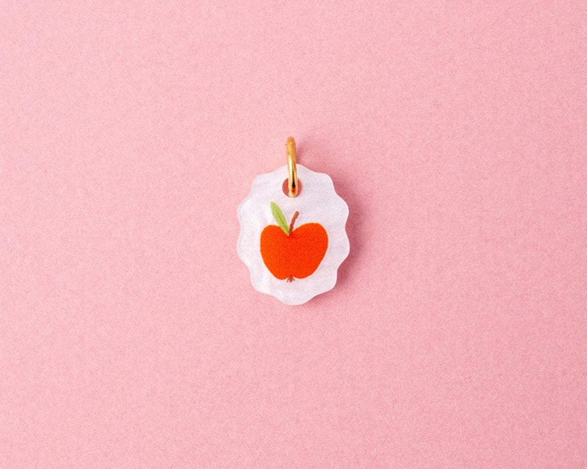 acutecolor Ovale Charm Kette mit Apfel