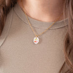 acutecolor Ovale Charm Kette mit Kirschen