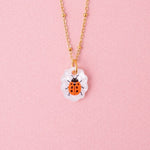 acutecolor Ovale Charm Kette mit Marienkäfer