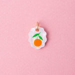 acutecolor Ovale Charm Kette mit Orange