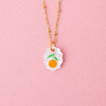 acutecolor Ovale Charm Kette mit Orange