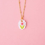 acutecolor Ovale Charm Kette mit Tulpe
