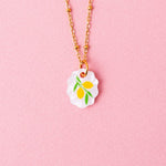 acutecolor Ovale Charm Kette mit Zitronen