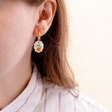 acutecolor Ovale Charm Ohrringe mit Kirschen