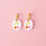 acutecolor Ovale Charm Ohrringe mit Kirschen