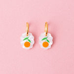 acutecolor Ovale Charm Ohrringe mit Orangen