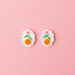 acutecolor Ovale Charm Ohrringe mit Orangen