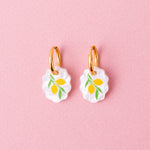 acutecolor Ovale Charm Ohrringe mit Zitronen