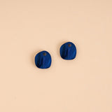 acutecolor Pebble in Saphirblau mit Edelstahl Hoops