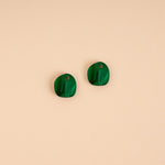 acutecolor Pebble in Smaragdgrün Perlmutt mit Edelstahl Hoops