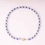acutecolor Perlenkette mit Charm Verschluss - Delphinium