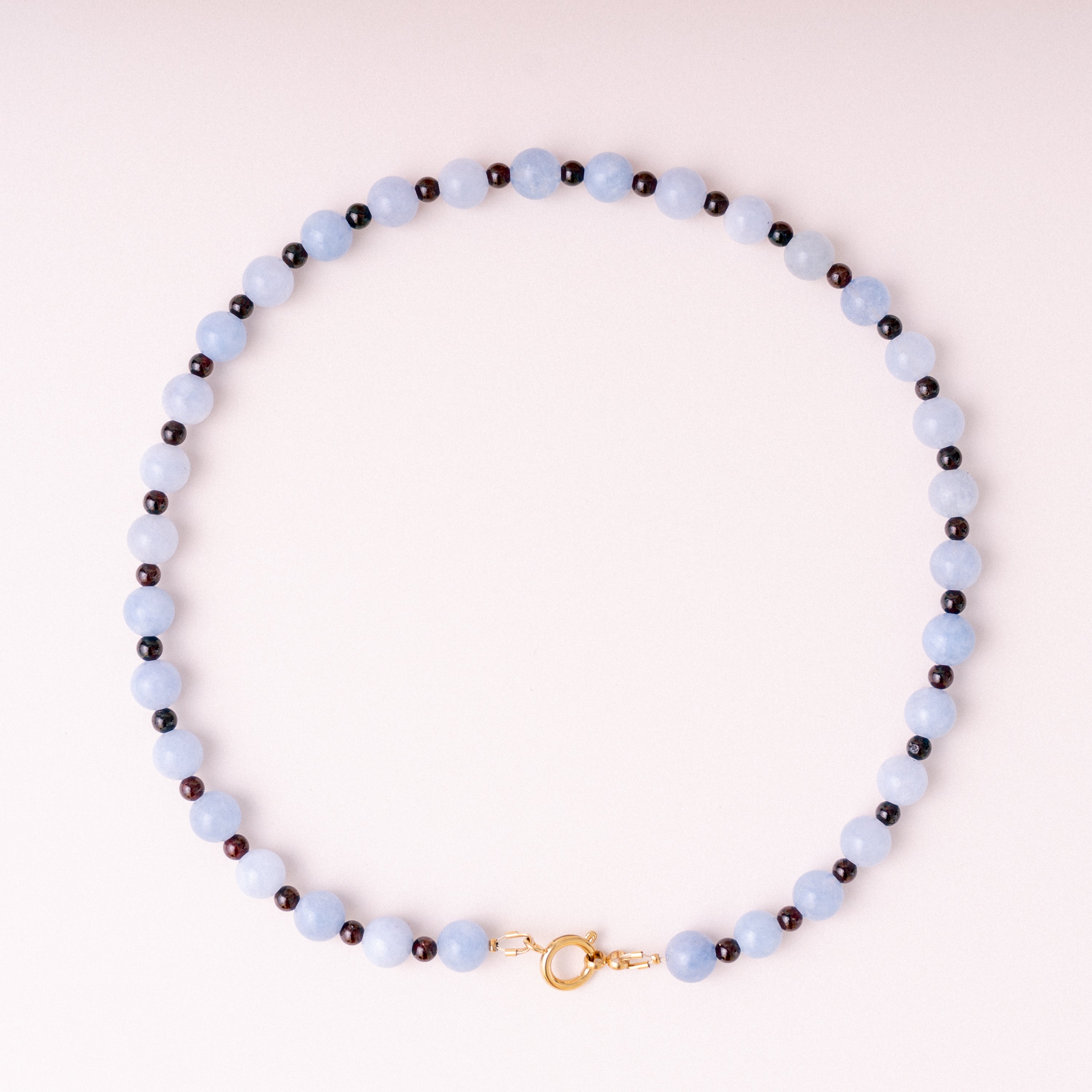 acutecolor Perlenkette mit Charm Verschluss - Delphinium