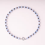 acutecolor Perlenkette mit Charm Verschluss - Delphinium