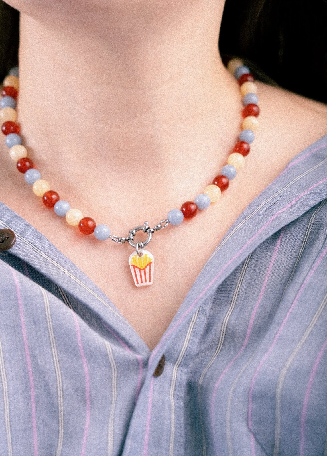 acutecolor Perlenkette mit Charm Verschluss - Nordsee