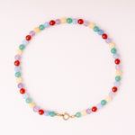 acutecolor Perlenkette mit Charm Verschluss - Rainbow