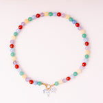 acutecolor Perlenkette mit Charm Verschluss - Rainbow